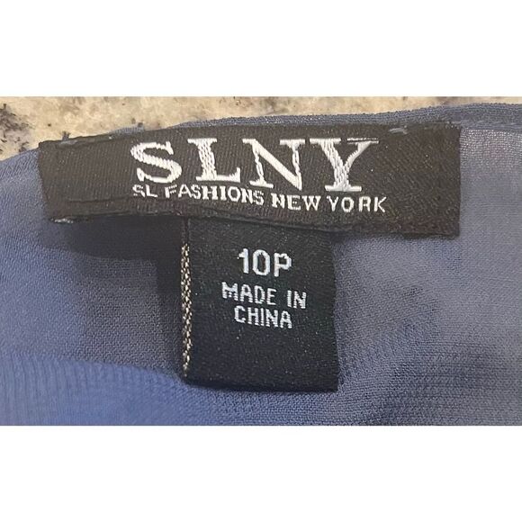 S.L. Fashions Mother of The Bride Jacket Dress with Sequined Cut Out Shoulder - Picture 10 of 11